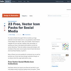 23 Free, Vector Icon Packs for Social Media