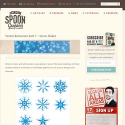 Vector Resources Part 7 – Snow Flakes