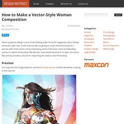 How to Make a Vector-Style Woman Composition