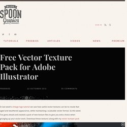 Free Vector Texture Pack for Adobe Illustrator