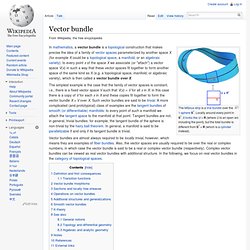 Vector bundle