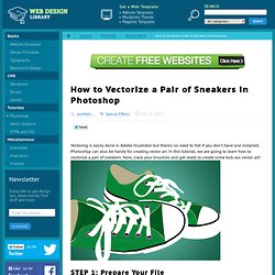 How to Vectorize a Pair of Sneakers in Photoshop