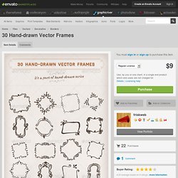 30 Hand-drawn Vector Frames