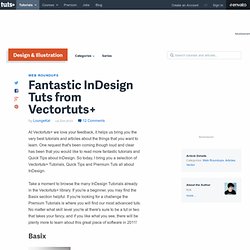 Fantastic InDesign Tuts from Vectortuts+