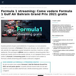 Come vedere la Formula 1 streaming gratis?