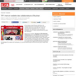 TF1 met en vedette des collaborateurs d'Auchan