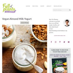 Vegan Almond Milk Yogurt - Full of Plants