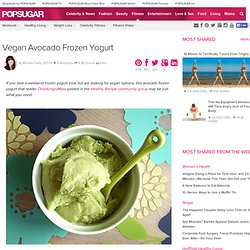 Vegan Avocado Frozen Yogurt