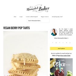 Vegan Pop Tarts with Berry Filling