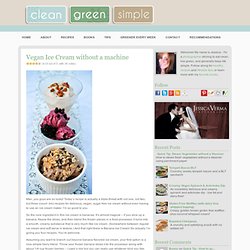 Vegan Ice Cream without a machine