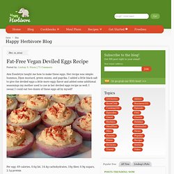 Fat-Free Vegan Deviled Eggs Recipe