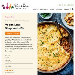 The Best Vegan Lentil Shepherd's Pie - Rainbow Plant Life