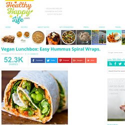 Vegan Lunchbox: Easy Hummus Spiral Wraps