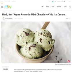 Vegan Mint Chip Ice Cream Without An Ice Cream Maker