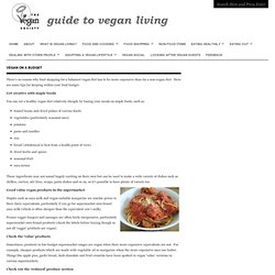 vegan on a budget : Guide to Vegan Living