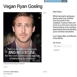 Vegan Ryan Gosling