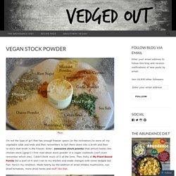 Vegan Stock Powder