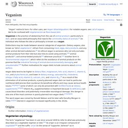 WIKIPEDIA – Veganism.