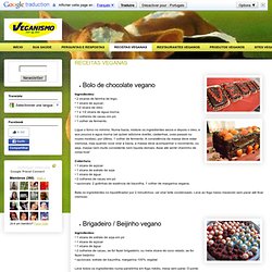 Veganismo.org.br: RECEITAS VEGANAS