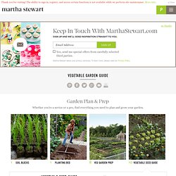 Vegetable Garden Guide: Vegetable Seed Guide - Martha Stewart