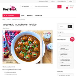 Vegetable Manchurian Recipe