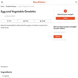 Egg and Vegetable Omelette - Boss Kitchen