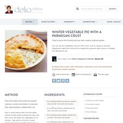 Winter Vegetable Pie with a Parmesan Crust