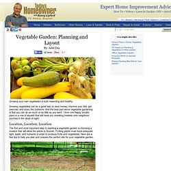 Vegetable Garden: Planning and Layout