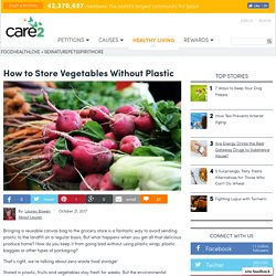 How To Store Vegetables Without Plastic