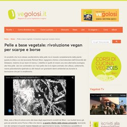 Pelle a base vegetale: rivoluzione vegan per scarpe e borse - Vegolosi