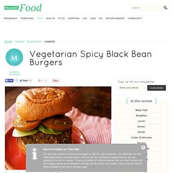 Vegetarian Spicy Black Bean Burgers