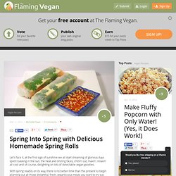 Spring Into Spring with Delicious Homemade Spring Rolls - The Flaming Vegan