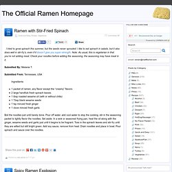 The Official Ramen Homepage