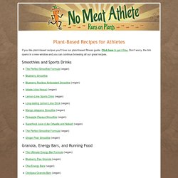 Vegetarian and Vegan Recipes for Athletes