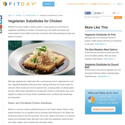 Vegetarian Substitutes for Chicken