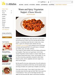 Warm and Spicy Vegetarian Supper: Chana Masala Recipe Reviews