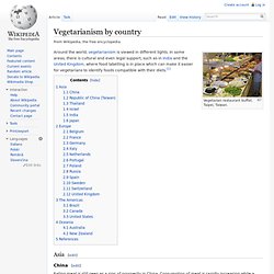 Vegetarianism by country