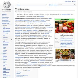 Vegetarianism