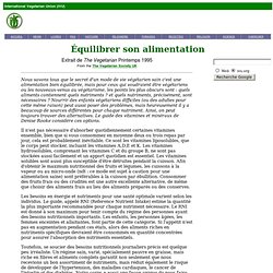 Union Végétarienne Internationale (Français) - Santé et AlimentationVégétarienne - Vitamines et Minéraux