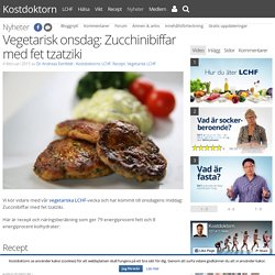 Vegetarisk onsdag: Zucchinibiffar med fet tzatziki