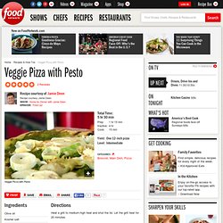 Veggie Pizza with Pesto Recipe : Jamie Deen