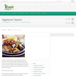 Vegetarian Taquito