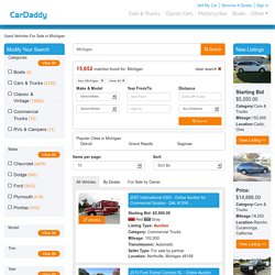 Used Vehicles For Sale in Michigan - CarDaddy