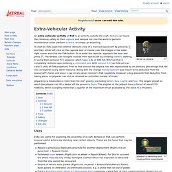 Extra-Vehicular Activity