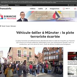 Véhicule-bélier à Münster : la piste terroriste écartée
