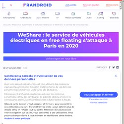 WeShare : le service de véhicules électriques en free floating s'attaque à Paris en 2020 - Frandroid