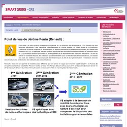 Les véhicules électriques / Jérôme Perrin (Renault)
