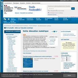 Veille éducation numérique — Enseigner avec le numérique