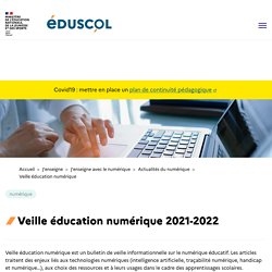 Veille éducation numérique 2021-2022