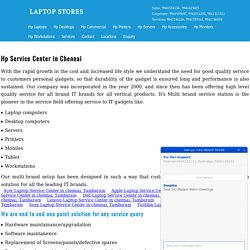 HP laptop service center chennai